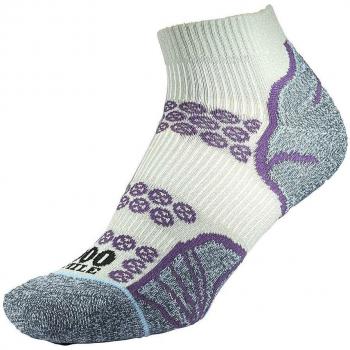 1000 Mile Lite Anklet Double Layer Socks - Silver / Purple - Size: Small (UK 3-5.5 Ladies)