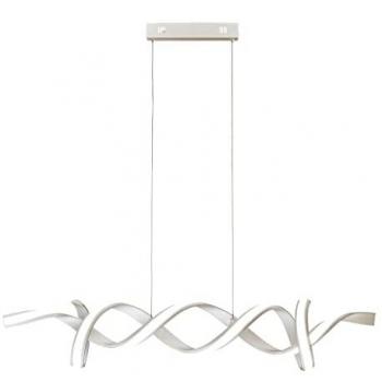 Plafón LED Integrado con Música de Acrílico y Aluminio Plata, Blanco 23 cm