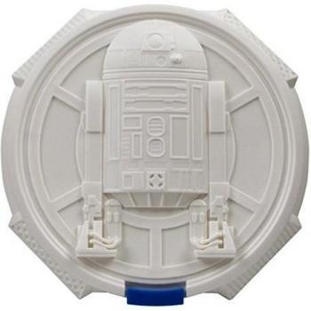 Star Wars-Fiambrera-Diseño R2D2-170x 163x 73mm, color blanco/azul, redondo-Ideal para Pause Pan, frutas, aperitivos-para viajes o Casa