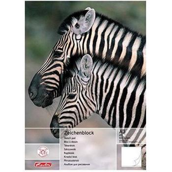 Bloc de dibujo Herlitz A3, 100 g/m², 20 hojas, motivos variados