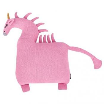 Conjunto de 2 Cojines Infantiles en Forma de Unicornio de Algodón Suave Rosa Lammi