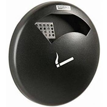 Cendrero mural exterior Rossignol 0,5 L negro Disco