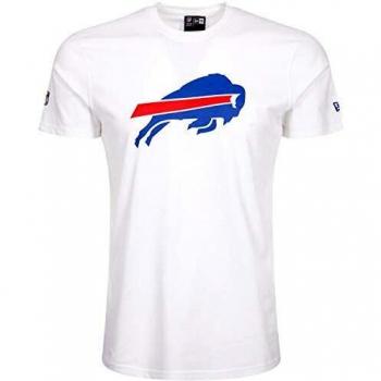 New Era Team Logo Bufbil Camiseta, Unisex Adulto, Blanco
