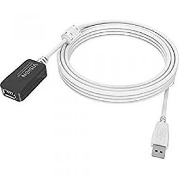Vission - Cable alargador de 5 m, color blanco