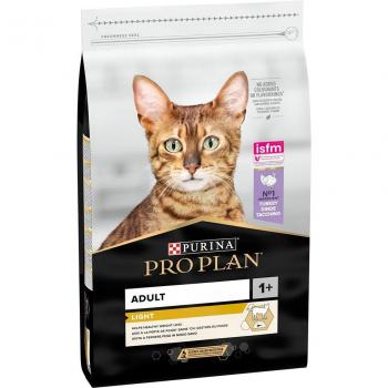 Purina Pro Plan Light Adult Cat Turkey & Rice Formula Dry Cat Food + Dentalife Chicken Dental Snacks Bonus Pack