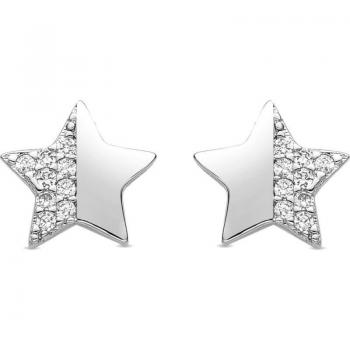 Pendientes Luxenter Africa Basic de aleación de metal bañados en rodio