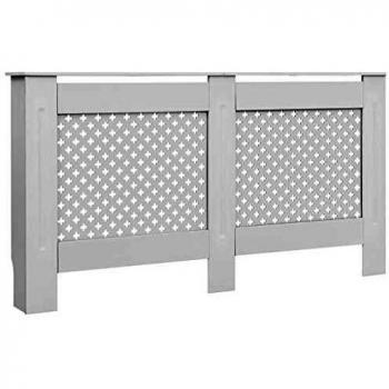 vidaXL Radiator Cover White 152x19x81.5 cm MDF