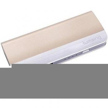 Lumsing 10400mAh Batería externa portátil ultra delgada, Energía móvil, 2 puertos de Cargador 5V/1A,5V/2.1A para Smartphones  iPhone 6s plus / 6 plus / 6s / 6 / 5s / 5, iPad, iPod, Samsung, Tablet PC, HTC, MP3, MP4, PSP, GoPro, GPS y otros dispositivo