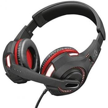 Trust GXT 407 Ravu Auriculares para Gaming con iluminación para PC y Laptop, Negro