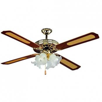 Ventilador de Techo Country EFFE Nogal 230V 70 cm 130 Velocidades 3+4 Luces + Inversor
