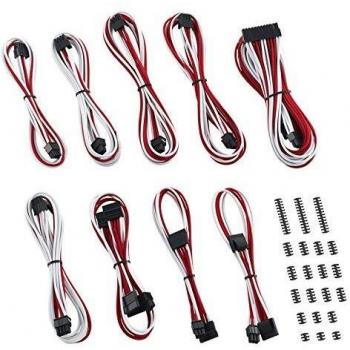 CableMod Classic ModMesh Serie C Corsair AXi, HXi y RM Kit de Cable - Blanco/Rojo