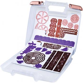 Art Bin magnetico Die Storage W/3 fogli-10.25x3.25x9.625Translucent