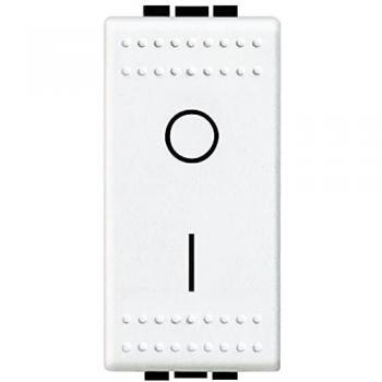 Interruptor Bipolar 2P 16A 1 Módulo Blanco Bticino LivingLight N4002N