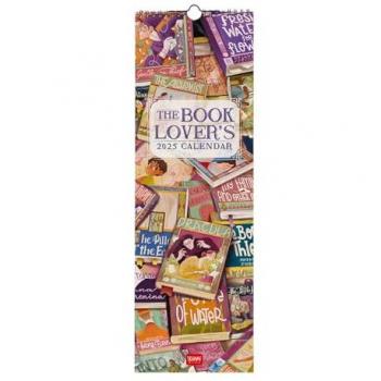 Calendario de Pared 2025 Booklovers Legami Multilingüe 16 x 49 cm, 12 meses, planificador anual 2026, espacio para notas, 6 idiomas, signos del zodiaco y fiestas internacionales