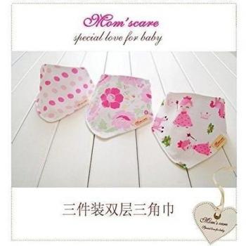 Bebedou Pack de 3 bandanas para niñas, superabsorbentes, babero para bebé, diseño floral, agradable, baberos de alta calidad, parte delantera 100% algodón, reverso 100% vellón de poliéster