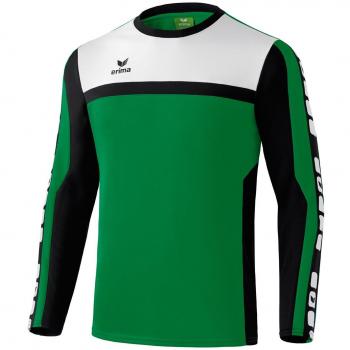 Erima Sweatshirt 5-Cubes Trainingssweat - Sudadera de fútbol para niño, color verde, talla 128 cm
