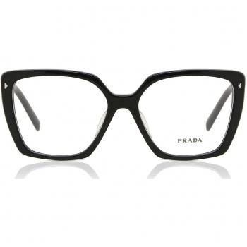 Prada PR 16ZVF Asian Fit 1AB1O1 Women’s Eyeglasses Black Size 55 (Frame Only) - Blue Light Block Available