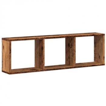 Mueble de pared madera de ingeniería envejecida 100x16x30 cm Vidaxl Marrón