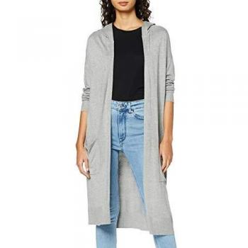 Noisy May NOS DE NMOWEN L/S Long Knit Cardigan Noos, Gris