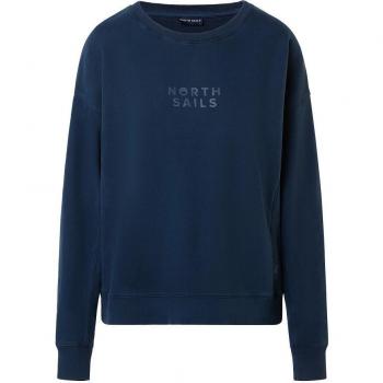 North Sails Blue Cotton Crew Neck Sweater - L