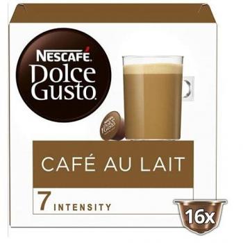Nescafé Dolce Gusto Capsulas de Café, Au Lait 18 Unidades 450 g, Negro