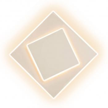 Aplique de Pared LED Mantra Dakla, 1 Bombilla, Color Blanco, 12W, Dimensiones 18x18 cm