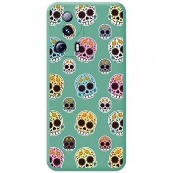 Funda Silicona Líquida Verde Catrina para Xiaomi 13 Lite 5G con Dibujos