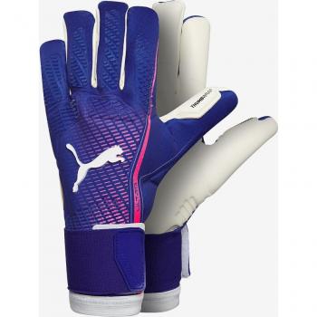 Puma Guantes de Portero Ultra Ultimate Hybrid, color Lapis Lazuli-Sunset Glow, talla 7