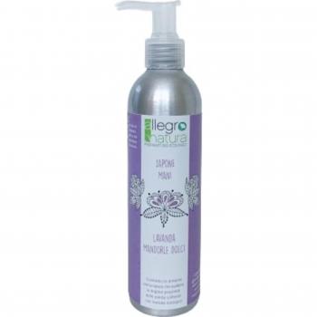 Jabón de manos de lavanda orgánico en envase de 250 ml - Fórmula suave y natural