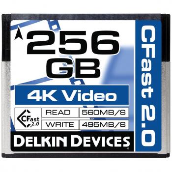 Delkin Devices 256GB Cinema CFast 2.0 Memory Card (DDCFST560256)