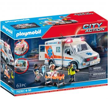 PLAYMOBIL City Action 71232 Ambulance with Light and Sound