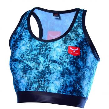 TAYMORY Univers R43 Top de Correr, Mujer, Azul, L