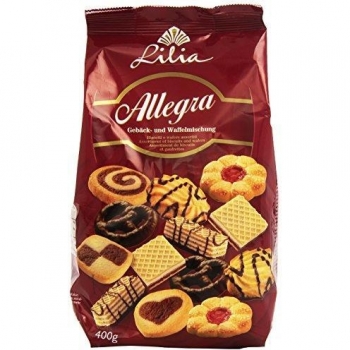 Lilia - Allegra - Surtido de galletas y barquillos - 400 g