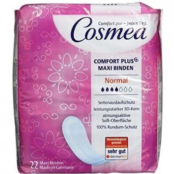 Compresas desechables normales Cosmea Comfort Plus Maxi, 22 unidades
