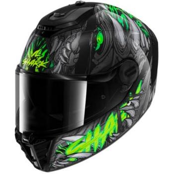 Casco Integral Shark Spartan RS Shaytan Negro-Verde-Antracita 2XL
