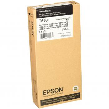 Epson T6931 350 ml UltraChrome XD Original Ink Cartridge, Photo Black, Genuine