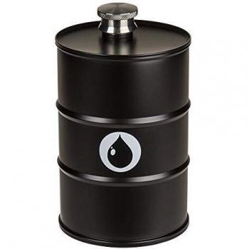 OOTB 70/2981 - Petaca de metal, color negro