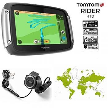 TomTom Rider 410 Navegador GPS, color negro