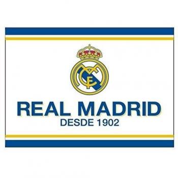 BANDERA OFICIAL REAL MADRID MODELO BLANCO DESDE 150X100CM