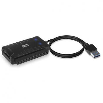 Adaptador de USB a SATA/IDE para discos duros de 2,5 y 3,5 con fuente de alimentación externa