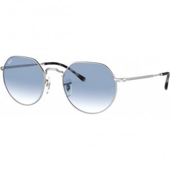 Ray-Ban RB3565 Jack 003/3F Unisex Geometric Silver Sunglasses Size 51