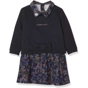 IKKS Robe 2 EN 1 Manches Longues, Vestido para Bebés, Bleu