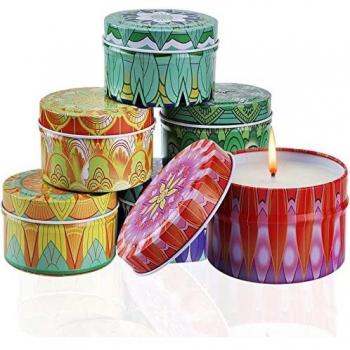 HSDJLXZ Vela Aromática,115g 7 Piezas Velas Aromaticas para Regalo,Velas Aromáticas,100% Soja Velas,Velas Decorativas,Regalos Para Amigas Originales,Ideas de Regalos para Mujer,Regalo de Reyes