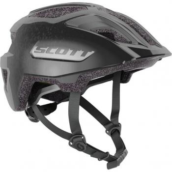 Casco de ciclismo Scott Spunto Plus MIPS para niños, color negro y gris, con certificación CE