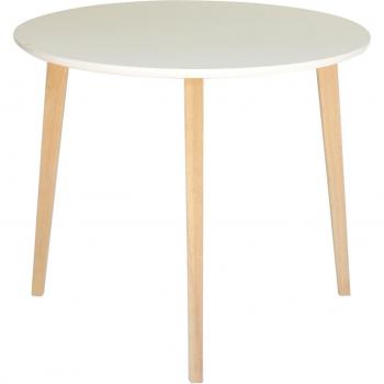 Mesa de cocina redonda de madera de hevea Domus