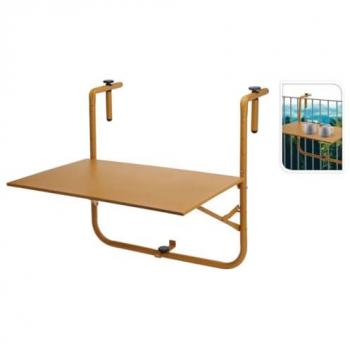 Mesa de balcón amarillo mostaza mate ProGarden