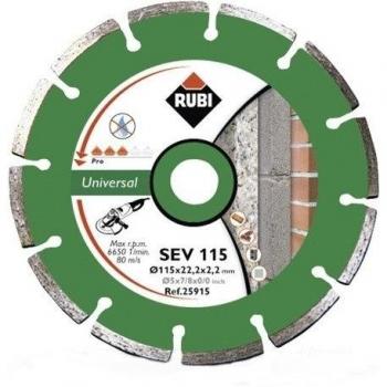 Rubi SEV 115 PRO - Disco de diamante general, obra segmentado
