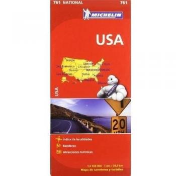 Mapa National U.S.A. - Guia Michelin