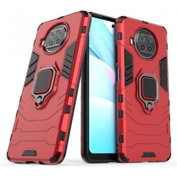 Funda Magnética Con Anillo Para Móvil Xiaomi Mi 10T Lite Negro - Carcasa Antigolpes Resistente Rígida Dura con Soporte para Ver Multimedia Manos Libres y Tecnología de Absorción de Golpes