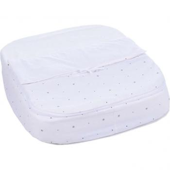Saco nórdico con relleno Alondra para minicuna Crea Gris Galaxy 60x80 cm ajustable gris claro